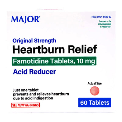 Major® Famotidine Antacid, 1 Bottle (Over the Counter) - Img 1