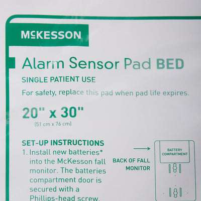 McKesson Bed Alarm Sensor Pad, 20 x 30 Inch, 1 Case of 20 (Alarms) - Img 2