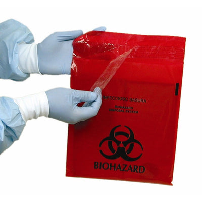 Unimed - Midwest Biohazard Waste Bag, 1 Box of 100 (Bags) - Img 1