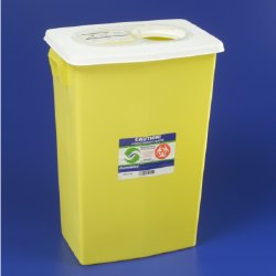 SharpSafety™ Chemotherapy Waste Container, 18 Gallon, 26 x 12¾ x 18¼ Inch, 1 Each () - Img 1