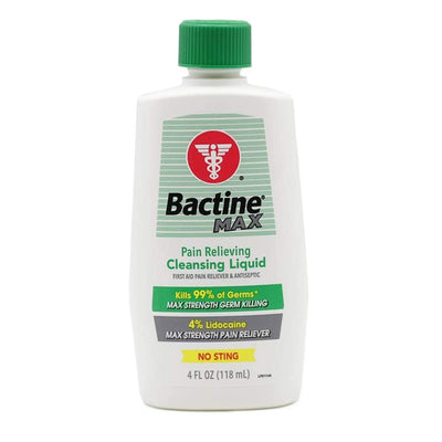 Bactine® MAX Pain Relieving Antiseptic, 4-ounce Bottle, 1 Case of 24 (Over the Counter) - Img 1
