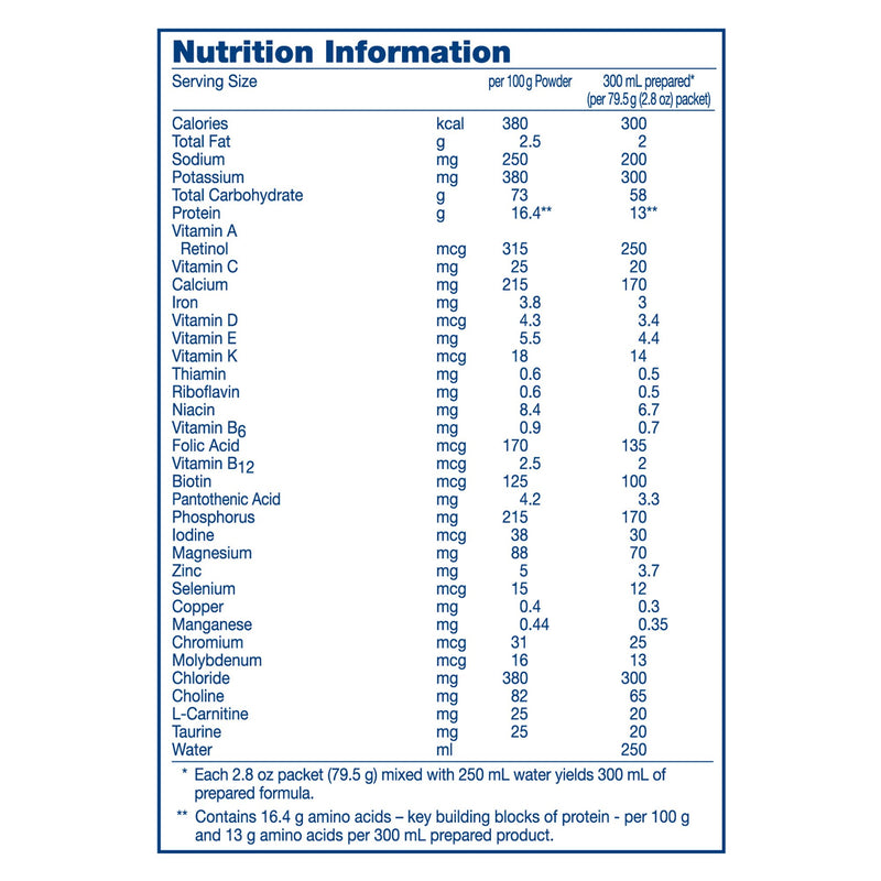 Vivonex® Plus Elemental Oral Supplement / Tube Feeding Formula, 2.8-ounce Packet, 1 Box of 6 (Nutritionals) - Img 3