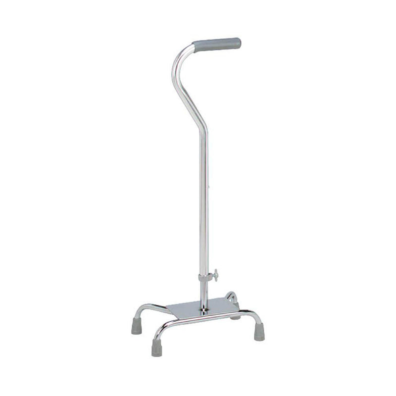 Carex® Offset Quad Cane with Large Base, Silver, 1 Each (Mobility) - Img 1