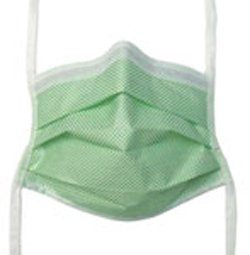 Fog Shield® Surgical Mask, Green, 1 Box of 50 (Masks) - Img 1
