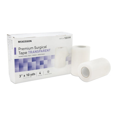 McKesson Paper Medical Tape, 1/2 Inch x 10 Yard, White, 1 Case of 240