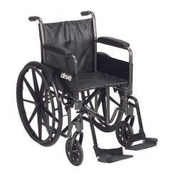 drive™ Silver Sport 2 Wheelchair, 20 Inch Seat Width, 1 Each (Mobility) - Img 1