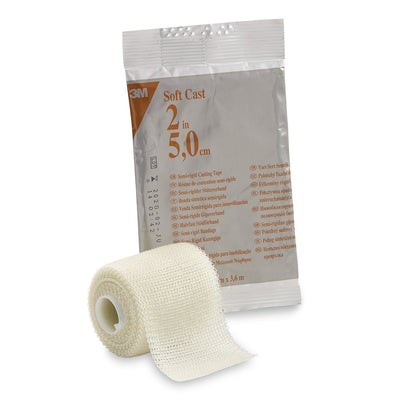 3M™ Scotchcast™ Soft Cast White Cast Tape, 2 Inch x 4 Yard, 1 Case of 10 (Casting) - Img 1