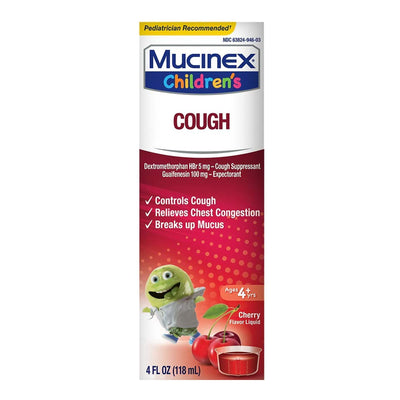 Mucinex® Max Children's Cold and Cough Relief, 4-ounce Bottle, 1 Each (Over the Counter) - Img 1