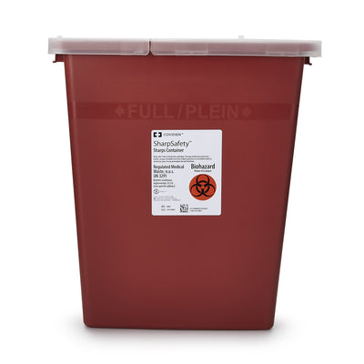 SharpSafety™ Multi-purpose Sharps Container, 8 Gallon, 17½ x 15½ x 11 Inch, 1 Case of 10 () - Img 1