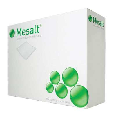 Mesalt® Sodium Chloride Impregnated Dressing, 4 x 4 Inch / 2 x 2 Inch Folded, 1 Case of 240 (Advanced Wound Care) - Img 3