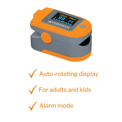 SmartHeart Fingertip Pulse Oximeter, Blood Oxygen Saturation Monitor, Premium, 1 Each (Oximetry) - Img 4