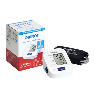 Omron 3 Series Digital Blood Pressure Monitoring Unit 1 Tube, Pocket Size, Handheld, Adult Large Cuff, 1 Each (Blood Pressure) - Img 1