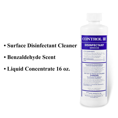 Control III® Surface Disinfectant Cleaner, 1 Case of 12 (Cleaners and Disinfectants) - Img 2