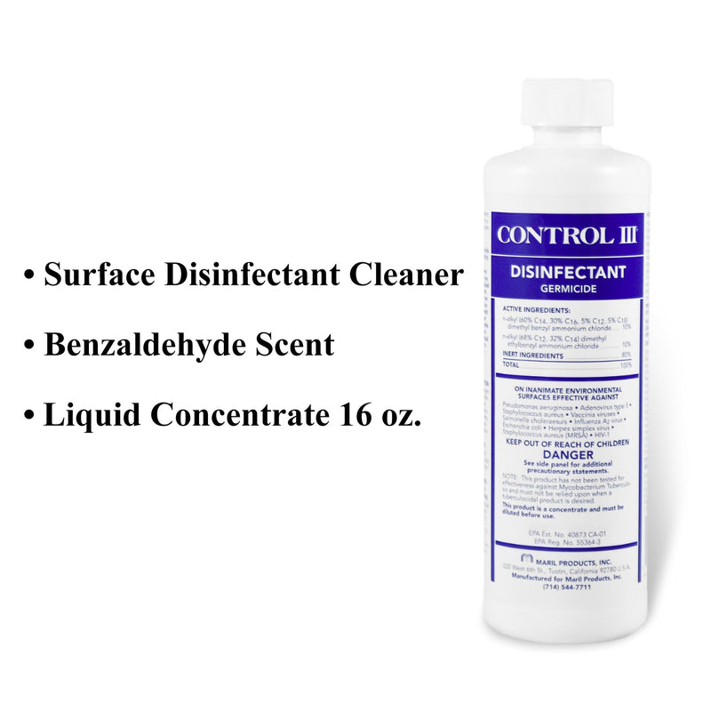 Control III® Surface Disinfectant Cleaner, 1 Each (Cleaners and Disinfectants) - Img 2