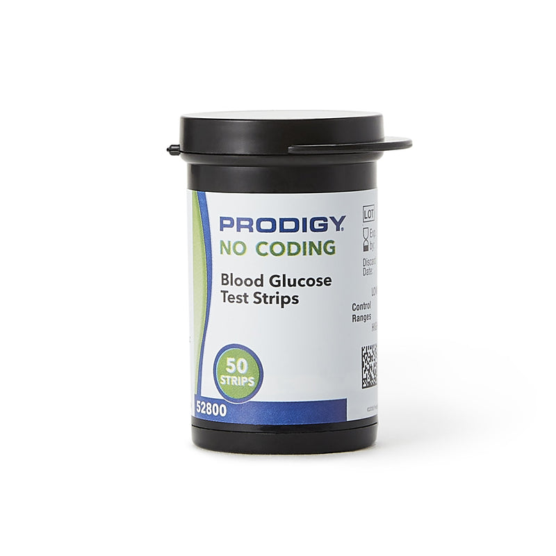 Prodigy® Blood Glucose Test Strips, 1 Box of 50 (Diabetes Monitoring) - Img 1