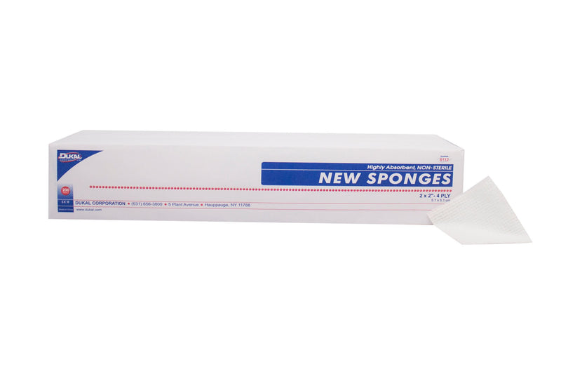 Dukal™ NonSterile Nonwoven Sponge, 2 x 2 Inch, 1 Case of 40 (General Wound Care) - Img 2