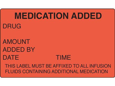 Shamrock Anesthesia Pre-Printed Label, 1-1/2 x 2-1/2 Inch, 1 Roll (Labels) - Img 1