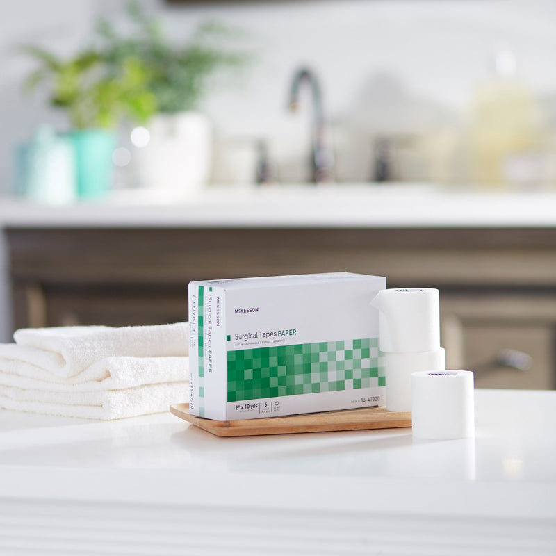 McKesson Paper Medical Tape, 2 Inch x 10 Yard, White, 1 Box of 6 (General Wound Care) - Img 10