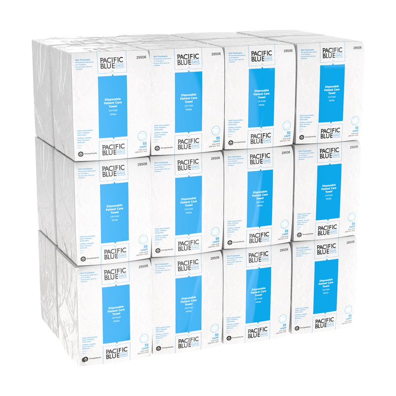 Pacific Blue Select™ Air-laid Bonded Cellulose Washcloth, 1 Pack of 55 (Washcloths) - Img 3