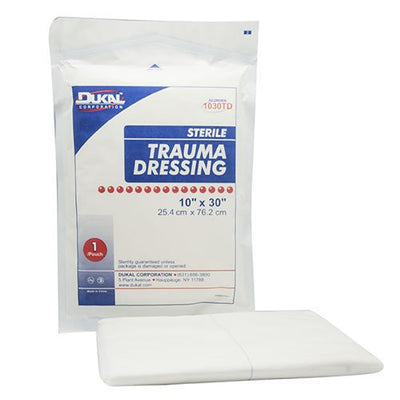 Dukal™ Sterile Trauma Dressing, 10 x 30 Inch, 1 Case of 25 (General Wound Care) - Img 1