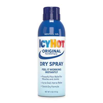 Icy Hot® Menthol Topical Pain Relief, 4-ounce Spray Can, 1 Each (Over the Counter) - Img 1