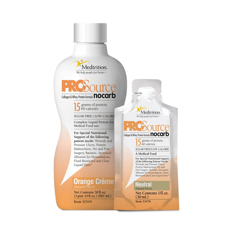 ProSource NoCarb™ Orange Crème Protein Supplement, 32-ounce Bottle, 1 Each (Nutritionals) - Img 2