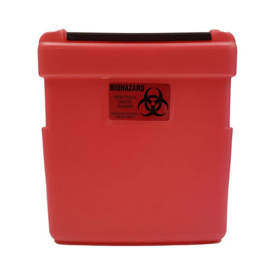 Nesar Systems Replacement Radioactive Sharps Container, 1 Gallon, 8-1/2 x 4 x 9 Inch, 1 Case of 32 () - Img 1