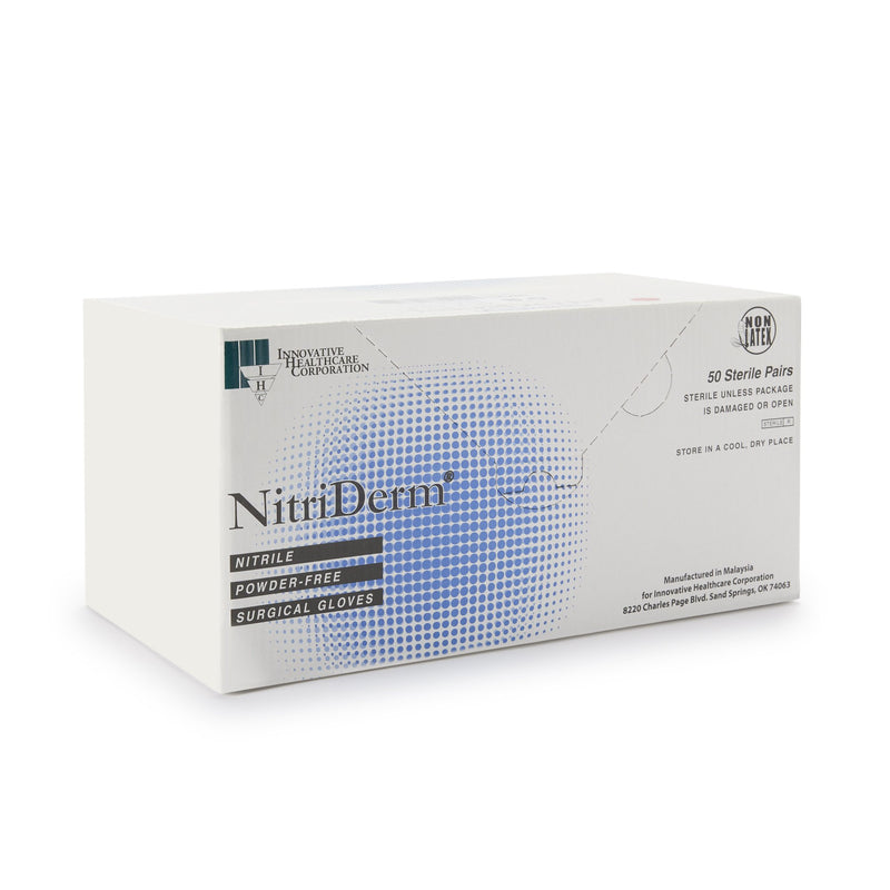 NitriDerm® Nitrile Surgical Glove, Size 8, White, 1 Case of 200 () - Img 2