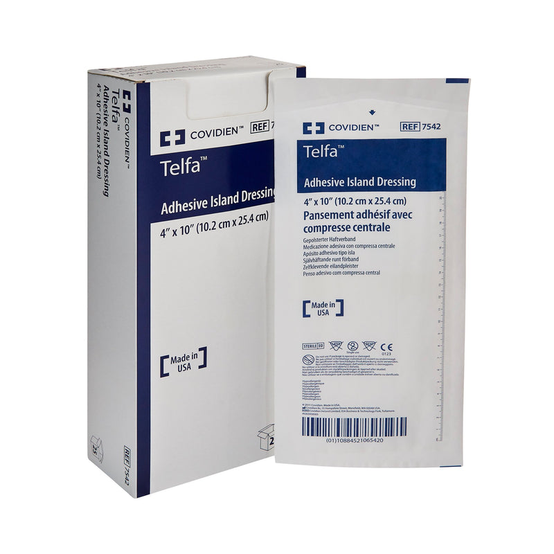 Telfa™ Adhesive Dressing, 4 x 10 Inch, 1 Each (General Wound Care) - Img 1