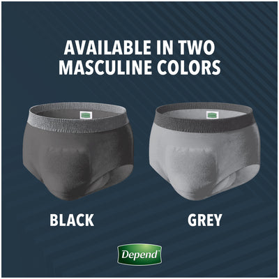 Depend® Real Fit® Maximum Absorbent Underwear, Small / Medium, 22 per Package, 1 Case of 44 () - Img 9