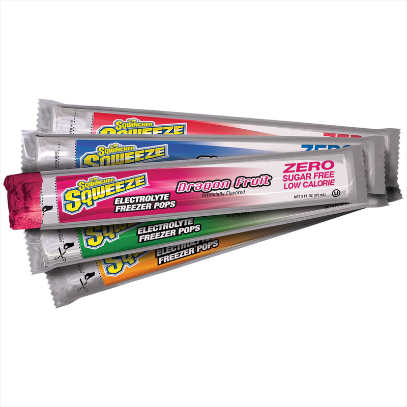 Sqwincher® Zero Assorted Flavors Electrolyte Replenishment Freezer Pop, 1 Bag of 10 () - Img 1