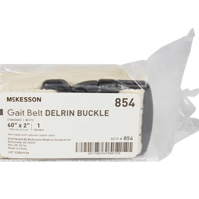 McKesson Gait Belt, 60 Inch, White, 1 Case of 48 (Transfer Equipment) - Img 4