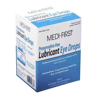 Medi-First® Carobxymethylcellulouse Sodium Eye Lubricant, 1 Box of 30 (Over the Counter) - Img 1