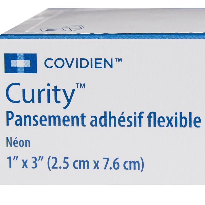 Curity™ Neon Adhesive Strip, 1 x 3 Inch, 1 Case of 1200 (General Wound Care) - Img 5