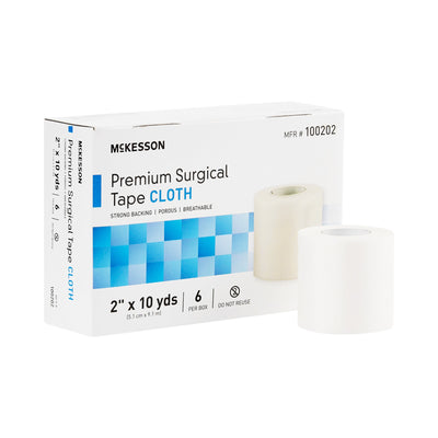 McKesson Paper Medical Tape, 1/2 Inch x 10 Yard, White, 1 Case of 240