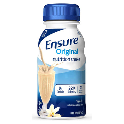 Ensure® Original Therapeutic Nutrition Shake Vanilla Oral Supplement, 8 oz. Bottle, 1 Case of 24 (Nutritionals) - Img 1