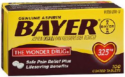 Bayer® Aspirin Pain Relief, 1 Box of 100 (Over the Counter) - Img 1