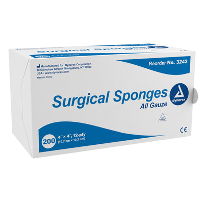 Dynarex® NonSterile Gauze Sponge, 4 x 4 Inch, 1 Case of 10 (General Wound Care) - Img 1