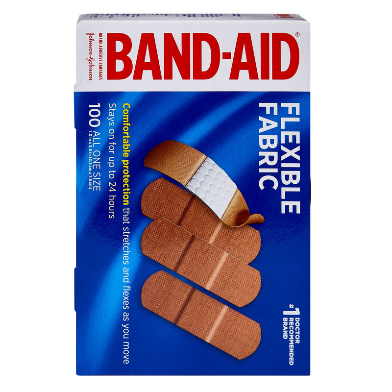 Band-Aid® Flexible Fabric Tan Adhesive Strip, 1 x 3 Inch, 1 Case of 1200 (General Wound Care) - Img 2