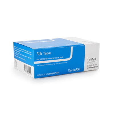 Silk Tape Silk-Like Cloth Medical Tape, 1 Inch x 10 Yard, White, 1 Roll (General Wound Care) - Img 2