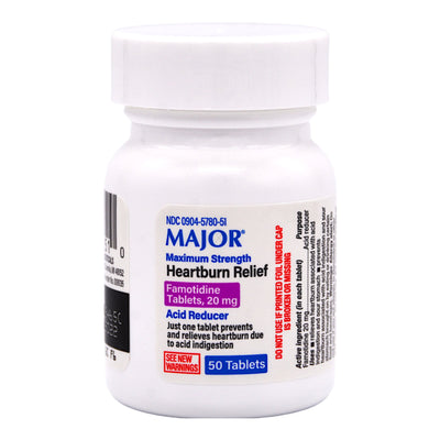 Major® Famotidine Antacid, Maximum Strength, 1 Bottle (Over the Counter) - Img 2