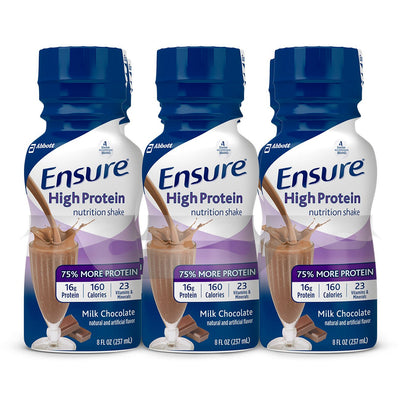 Ensure® High Protein Milk Chocolate Oral Supplement, 8 oz. Bottle, 1 Case of 24 (Nutritionals) - Img 1