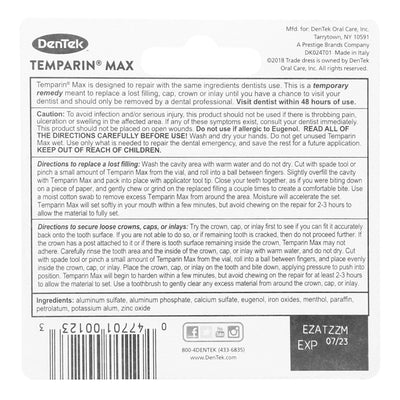 TEMPARIN, FILLING PASTE 1-STEPMAX HOLD 0.7 OZ (Personal Hygiene Accessories) - Img 2