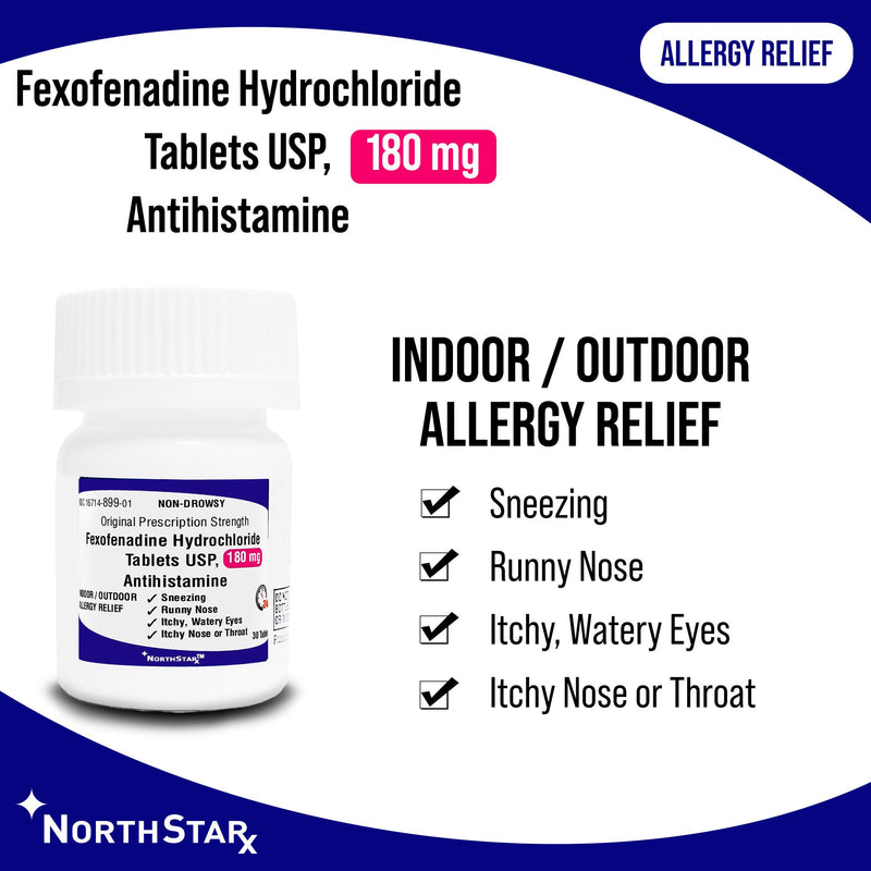 NorthStar Rx Fexofenadine Allergy Relief, 1 Bottle (Over the Counter) - Img 3