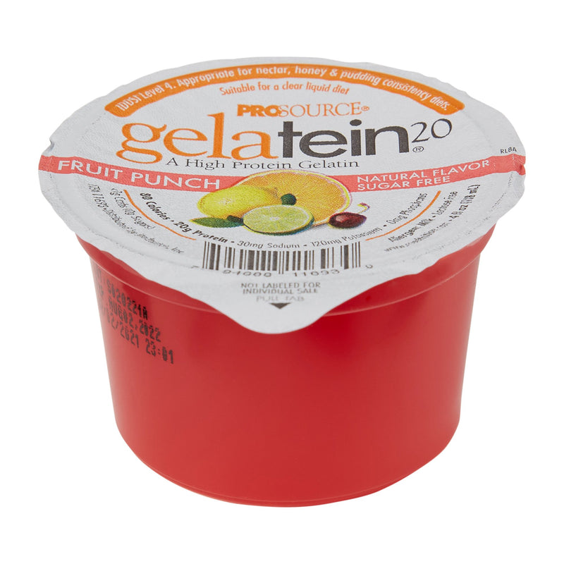 Gelatein® 20 Fruit Punch Oral Protein Supplement, 4 oz. Cup, 1 Each (Nutritionals) - Img 1