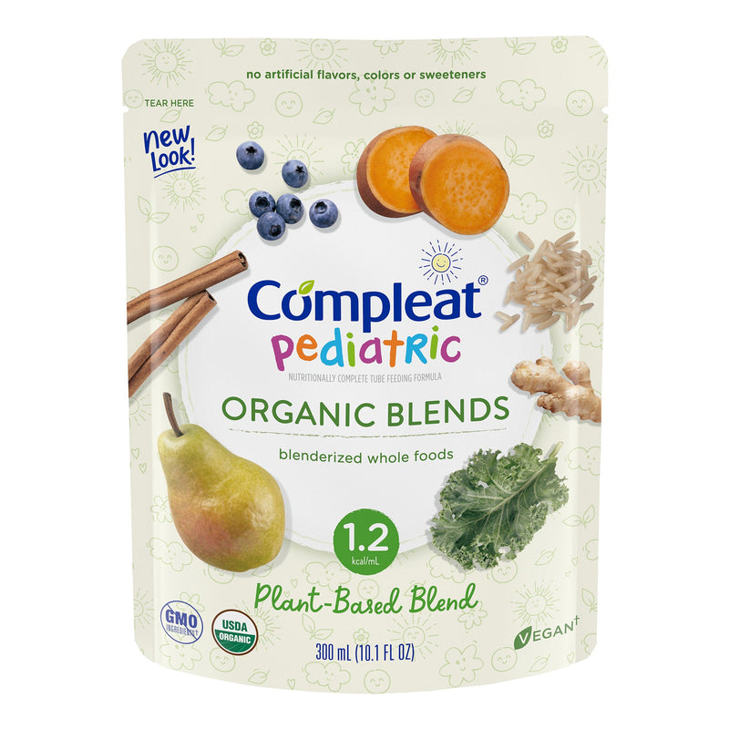 Compleat® Pediatric Organic Blends Tube Feeding Formula, Plant-Based, Non-GMO, 1 Case of 24 () - Img 1