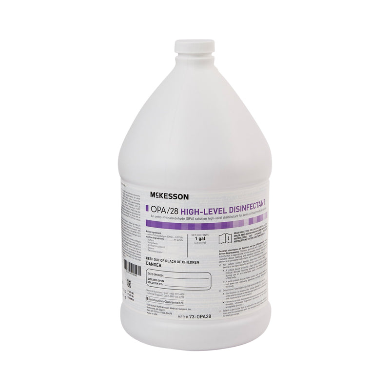 McKesson OPA High Level Disinfectant, 1 gal. Jug, 1 Case of 4 (Cleaners and Solutions) - Img 1