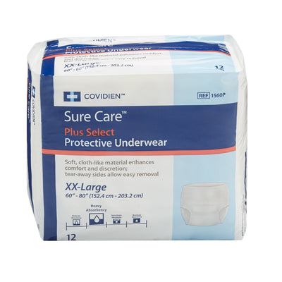 Sure Care Unisex Adult Absorbent Underwear Pull On, 1 Bag of 12 () - Img 2