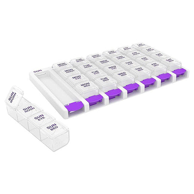 Ezy Dose® Pop Out Push-Button Medtime Planner® Pill Organizer, 1 Carton of 6 (Pharmacy Supplies) - Img 1