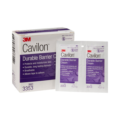 3M Cavilon Skin Protectant, Unscented Cream, 1 Box of 20 (Skin Care) - Img 1
